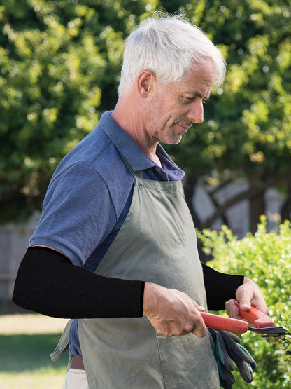 2 Pairs Forearm Sleeve for Men Women Arm Sun Protectors for Thin Skin and Bruising Cut Dog Bite Resistant