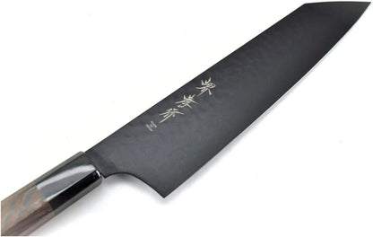 Sakai Takayuki/KUROKAGE Series VG-10 Hammered Kengata Gyuto(Chef's Knife) 190 mm/7.5" Black