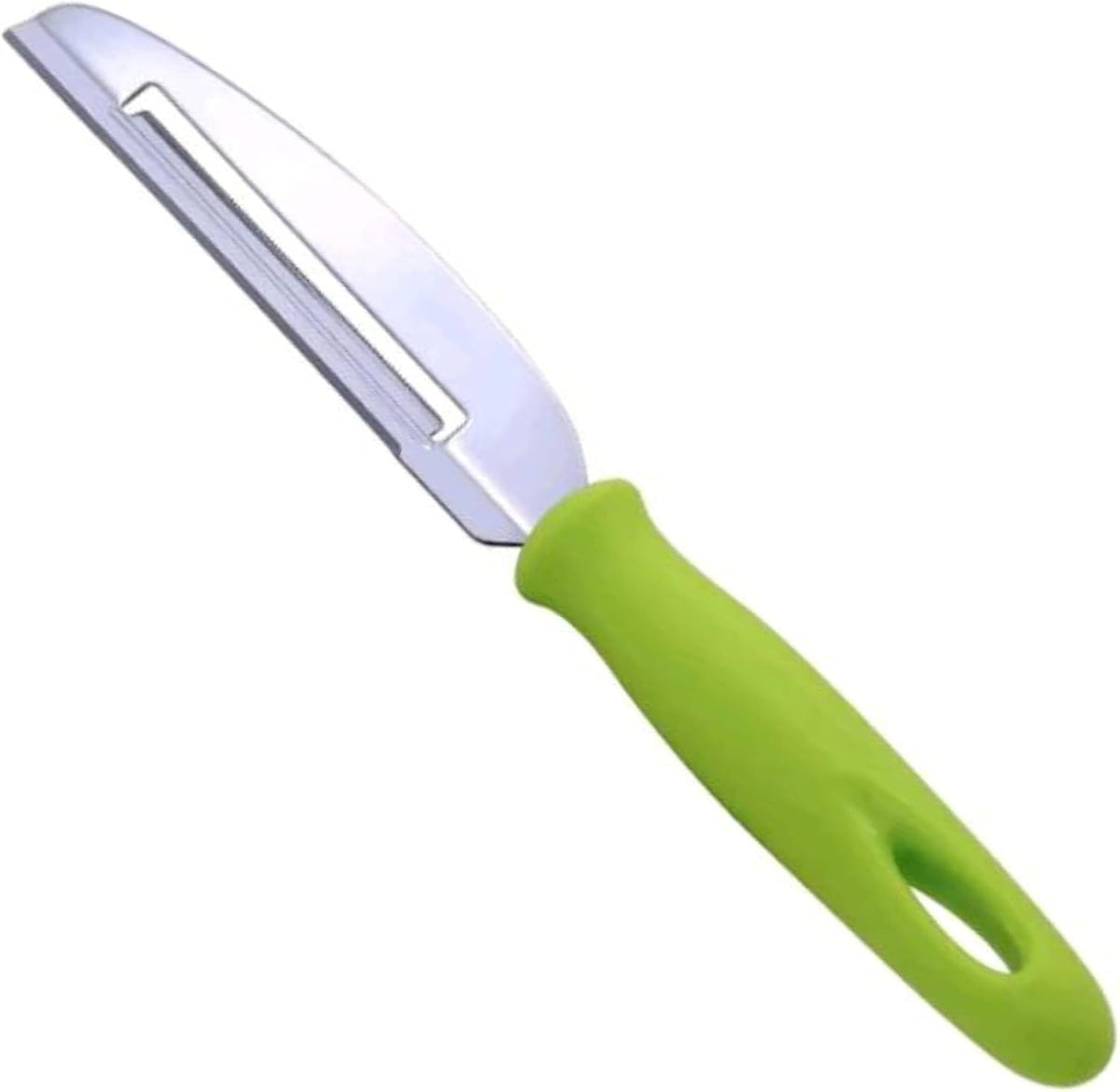 Fruit Peeler Cutter Vegetable Knife Double Blade Stainless Steel for Kitchen/Cut Slice and Peeling Knives for Chef 4 inches (Double Blade Green)