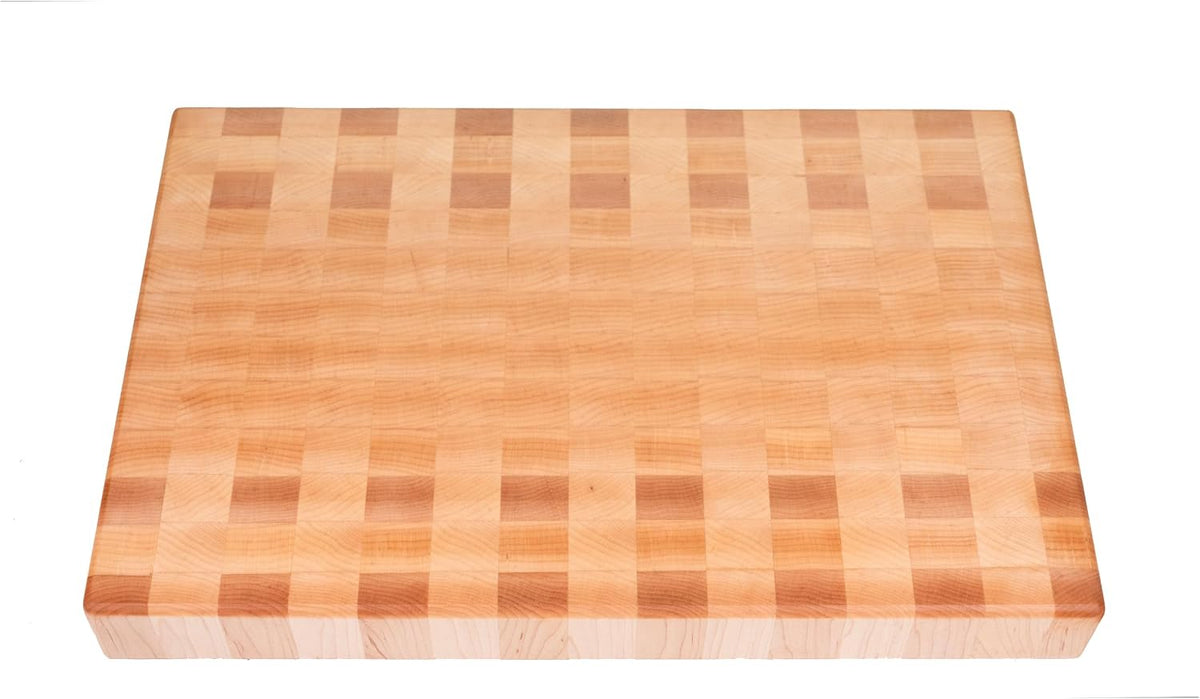 Maple End Grain Cutting Board, Handmade in USA, Premium Butcher Block, Medium 10x15” (Gift-Ready, Sustainable)
