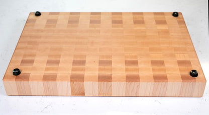 Maple End Grain Cutting Board, Handmade in USA, Premium Butcher Block, Medium 10x15” (Gift-Ready, Sustainable)