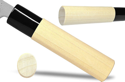 Japanese Deba Knife 5.9" 150mm Left Handed Seki Sanbonsugi Magnolia Handle | High Carbon White Steel Made in Japan