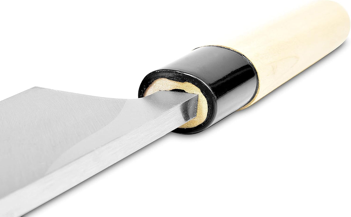 Japanese Deba Knife 5.9" 150mm Left Handed Seki Sanbonsugi Magnolia Handle | High Carbon White Steel Made in Japan