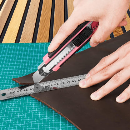 3Pack Box Cutter Retractable, Snap Off Utility Knife, Razor Knife
