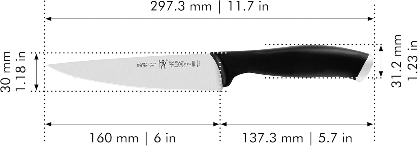 Silvercap Razor-Sharp 6-inch Utility Knife, Tomato Knife, German Engineered Informed by 100+ Years of Mastery