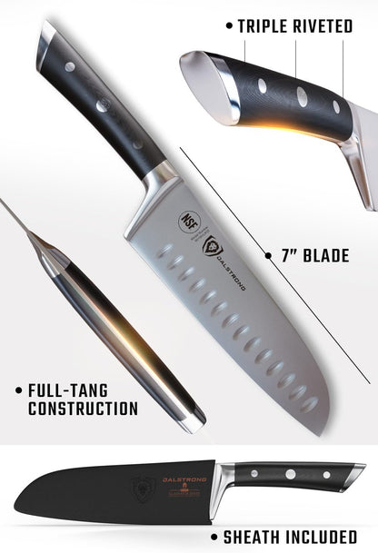 5" Santoku Knife - Forged German Steel