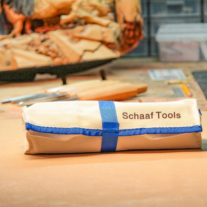 Schaaf Wood Carving Tools 4-pc Wood Chisel Set, Fishtail Gouges, Sharpened | Professionally hand sharpened, detail carving chisels for beginners, sculpture and relief carving, tutorials included