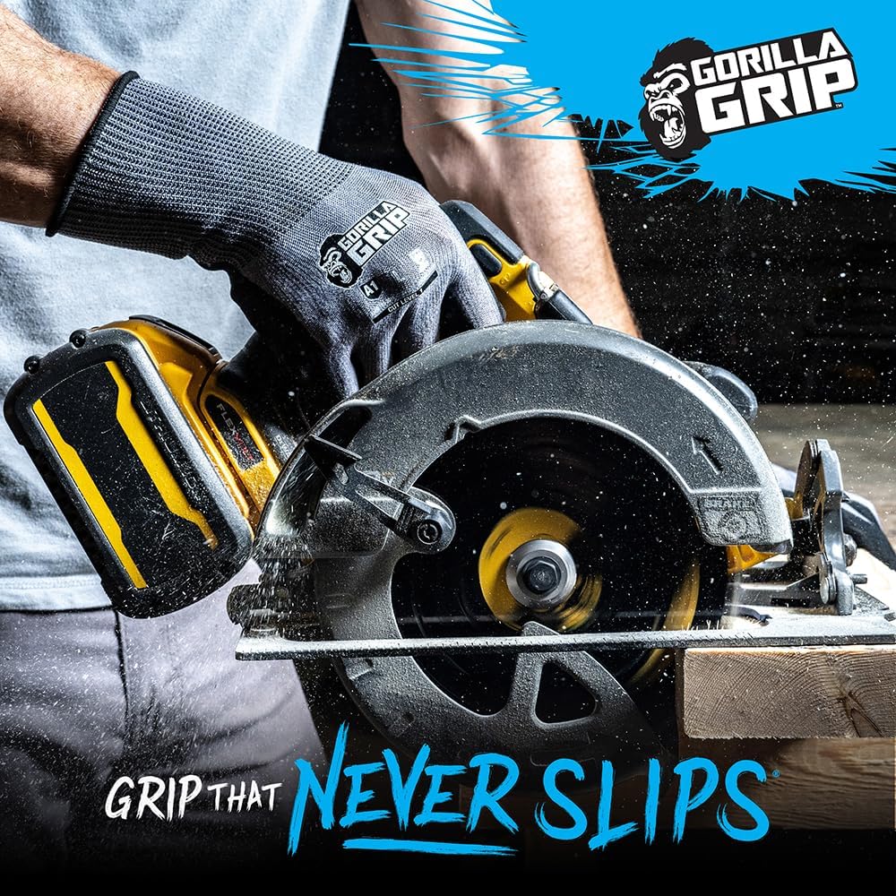 A1 Precision Grip, Cut Resistant Work Gloves, Nitrile Coated, Grey - X-Large (27223-212B)
