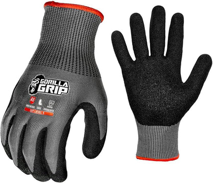 A1 Precision Grip, Cut Resistant Work Gloves, Nitrile Coated, Grey - X-Large (27223-212B)