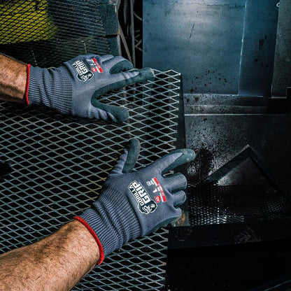 A1 Precision Grip, Cut Resistant Work Gloves, Nitrile Coated, Grey - X-Large (27223-212B)