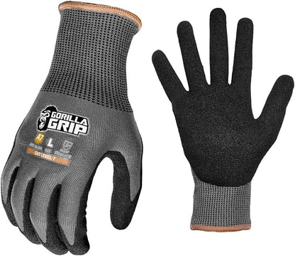 A1 Precision Grip, Cut Resistant Work Gloves, Nitrile Coated, Grey - X-Large (27223-212B)