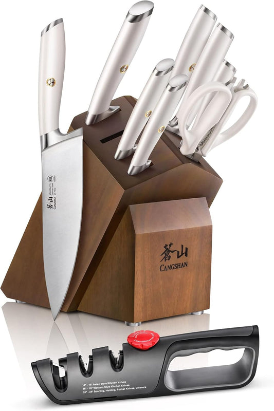 Cangshan L1 Series 10-Piece Knife Block Set | Forged German Steel, 1027532