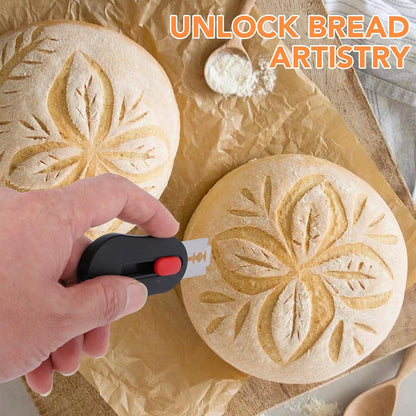 Magnetic Bread Lame with Extractable Blade - 20 Razor Blades,Dough Scoring Tool for Sourdough Breads baking & Bread Making Tools