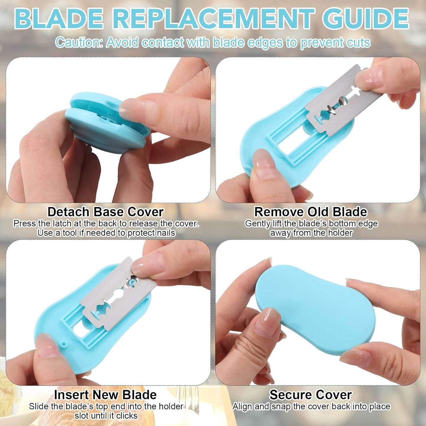 Magnetic Bread Lame with Extractable Blade - 20 Razor Blades,Dough Scoring Tool for Sourdough Breads baking & Bread Making Tools