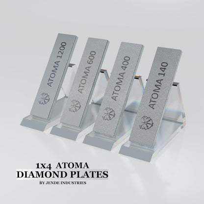 1x4 Atoma Diamond Plates 5mm thick aluminum blank - Compatible with KME Sharpener (400 Grit)