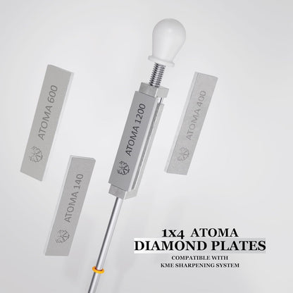 1x4 Atoma Diamond Plates 5mm thick aluminum blank - Compatible with KME Sharpener (400 Grit)