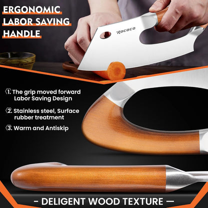 Effort Saving Meat Cleaver - Bronze Easy Handle Chef Knife