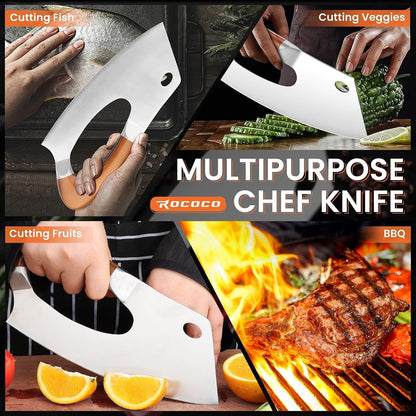 Effort Saving Meat Cleaver - Bronze Easy Handle Chef Knife