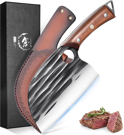 Effort Saving Meat Cleaver - Bronze Easy Handle Chef Knife