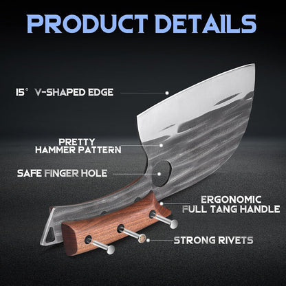Effort Saving Meat Cleaver - Bronze Easy Handle Chef Knife