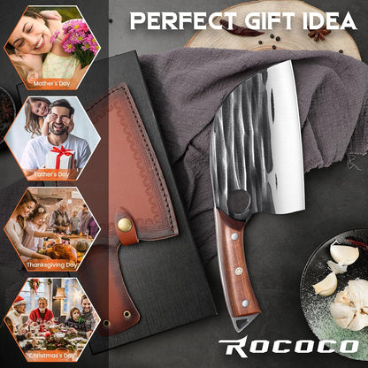 Effort Saving Meat Cleaver - Bronze Easy Handle Chef Knife