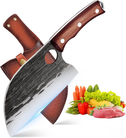 Effort Saving Meat Cleaver - Bronze Easy Handle Chef Knife