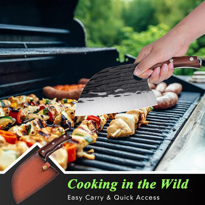 Effort Saving Meat Cleaver - Bronze Easy Handle Chef Knife