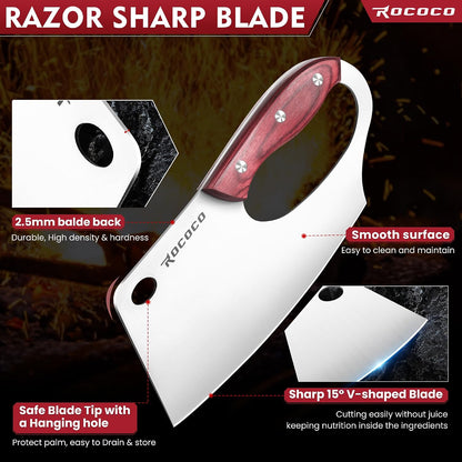 Effort Saving Meat Cleaver - Bronze Easy Handle Chef Knife