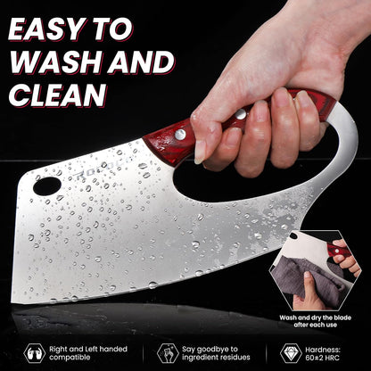 Effort Saving Meat Cleaver - Bronze Easy Handle Chef Knife