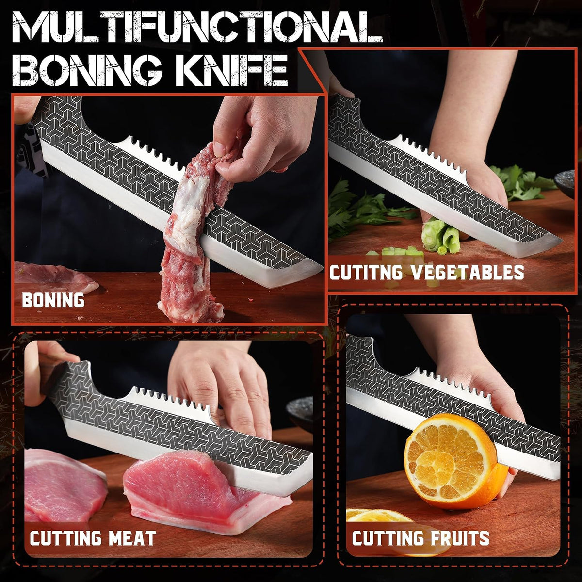 Effort Saving Meat Cleaver - Bronze Easy Handle Chef Knife