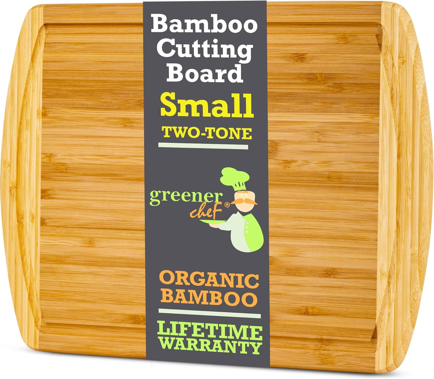 Luxury Bamboo Cutting Board (Extra Large) with Vertical Grain Strength Technology - Non Toxic, Spacious and Lightweight 18" XL Chopping Board Gift - Replacements for Life