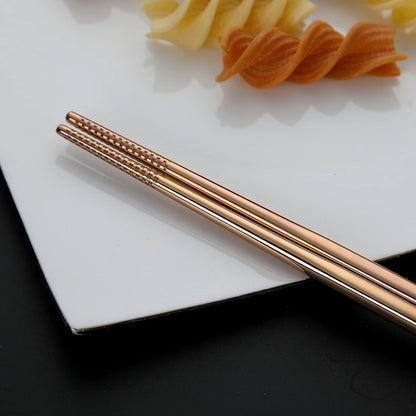 Camping Utensils, Full-Size Travel Silverware Set with Case for Work | 8Pcs Stainless Steel Travel Cutlery Set, Portable Metal Straws Chopsticks Fork Spoon Knife Set for Lunch Box/School, Rainbow