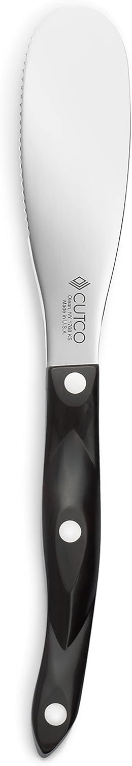 Model 1768 Spatula Spreader. . . . . 4.9" Double-D® serrated edge blade..............5.1" Highly engineered thermo-resin handle in Classic Brown (sometimes called Black).