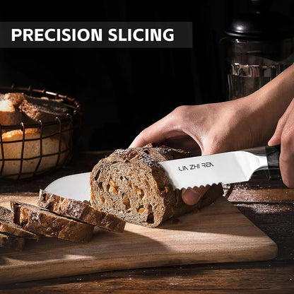 Carving Knife – 12" Premium Brisket Knife for Cutting Smoked Meat, BBQ & Roast Turkey – Razor Sharp German Steel