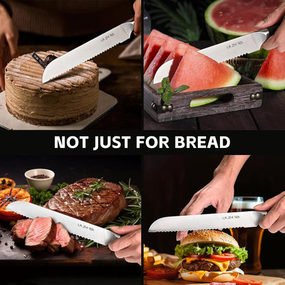 Carving Knife – 12" Premium Brisket Knife for Cutting Smoked Meat, BBQ & Roast Turkey – Razor Sharp German Steel