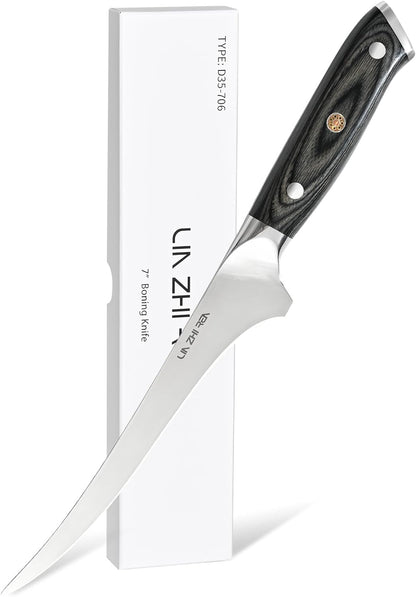 Carving Knife – 12" Premium Brisket Knife for Cutting Smoked Meat, BBQ & Roast Turkey – Razor Sharp German Steel