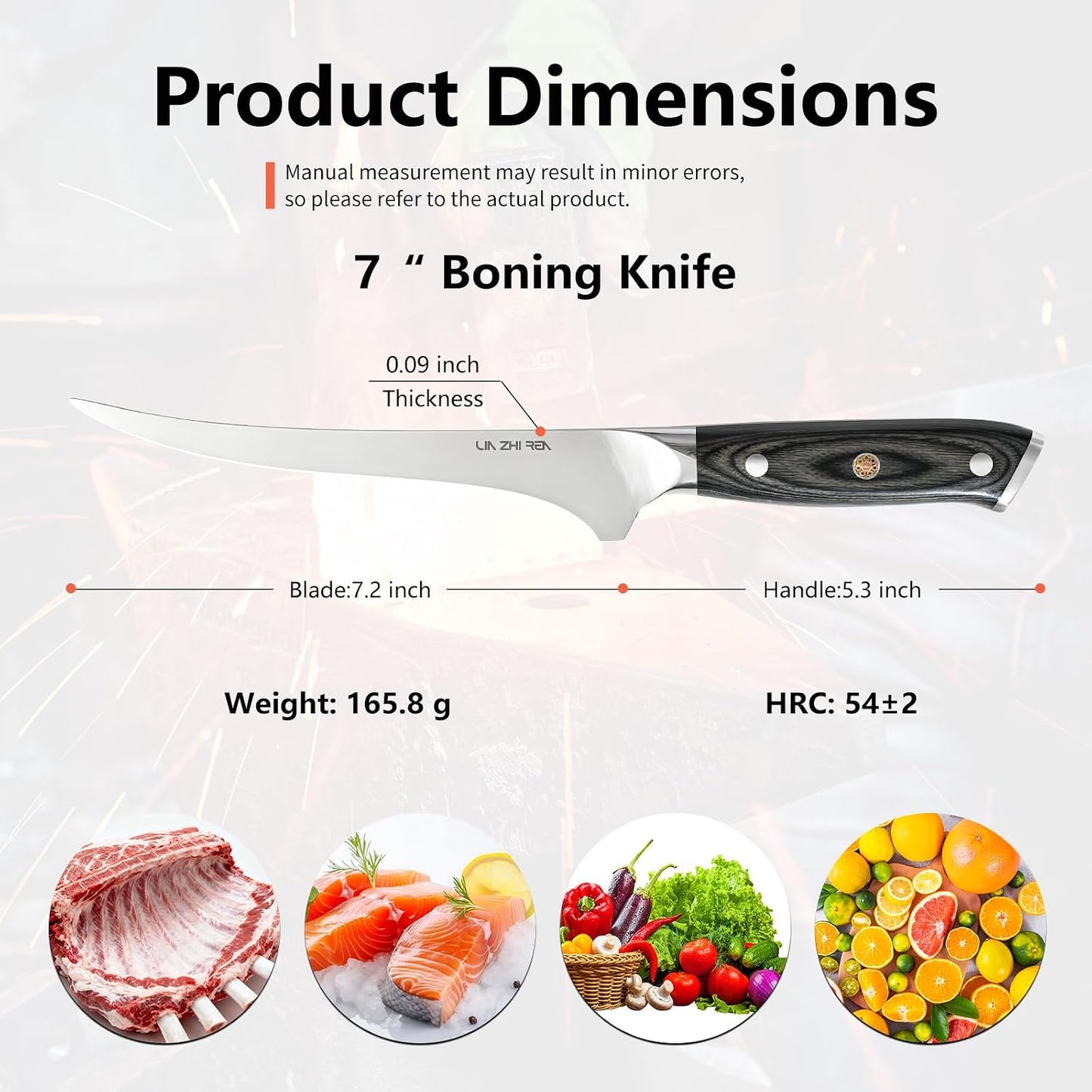 Carving Knife – 12" Premium Brisket Knife for Cutting Smoked Meat, BBQ & Roast Turkey – Razor Sharp German Steel