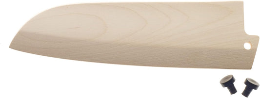 Birch Wood Saya Cover Blade Protector for 7" Santoku Knives