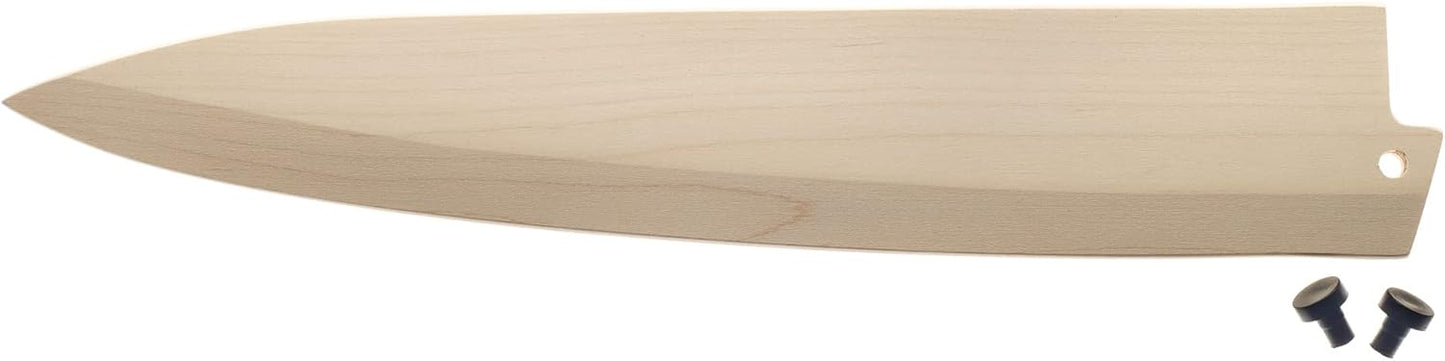 Birch Wood Saya Cover Blade Protector for 7" Santoku Knives