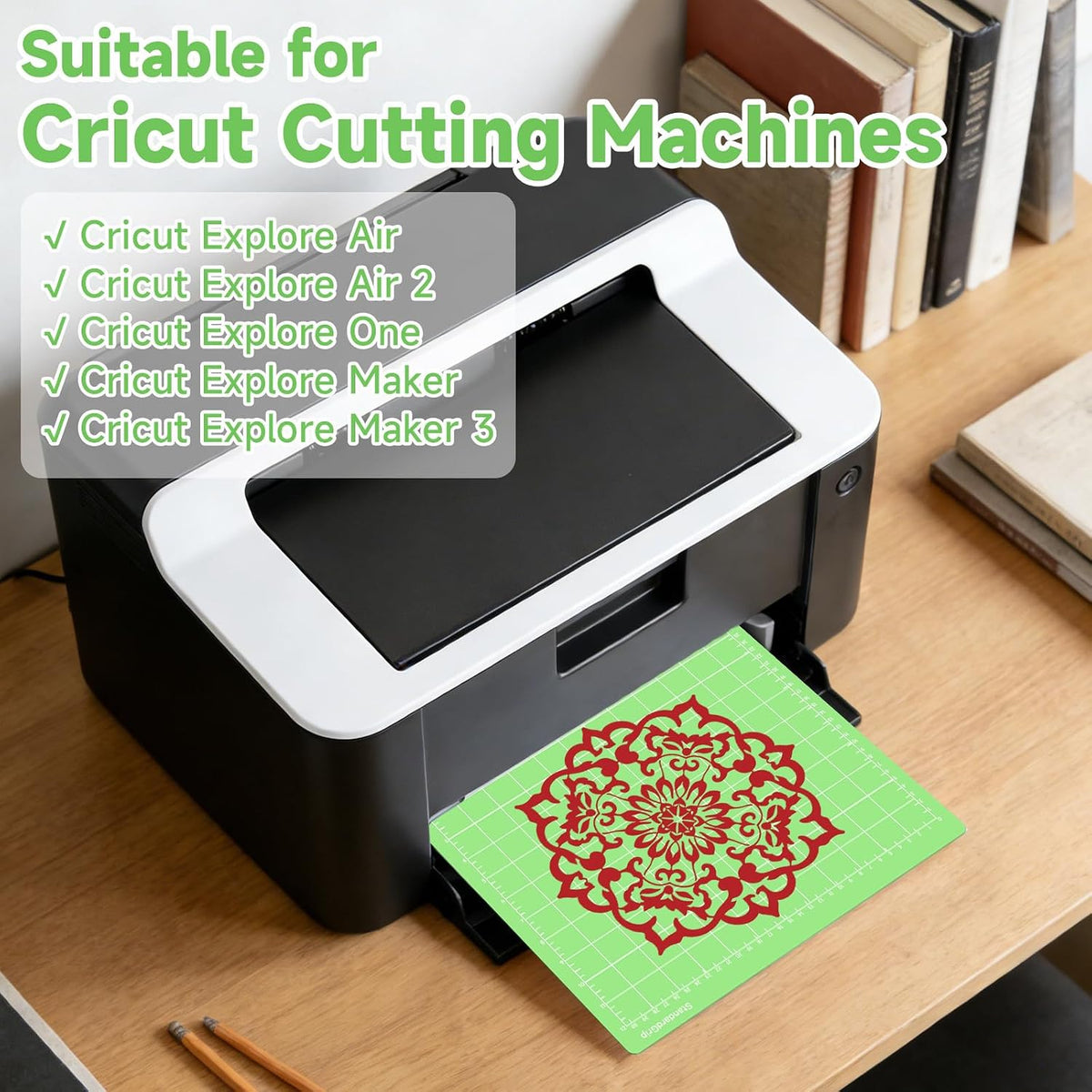 Quilting Cutting Mats12in x 12in(Light,Standard,FabricGrip) Reusable Cutting Mats for Crafts with Protective Film,Compatible with Maker 3/Maker 4/Maker/Explore 3/4/Air 2/One