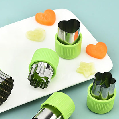 Fruit Carving Tools Set of 10 - Stainless Steel Vegetable Carving Knife, Melon Baller Scoop, Cutter Shapes Mold, DIY Knives for Home Kitchen