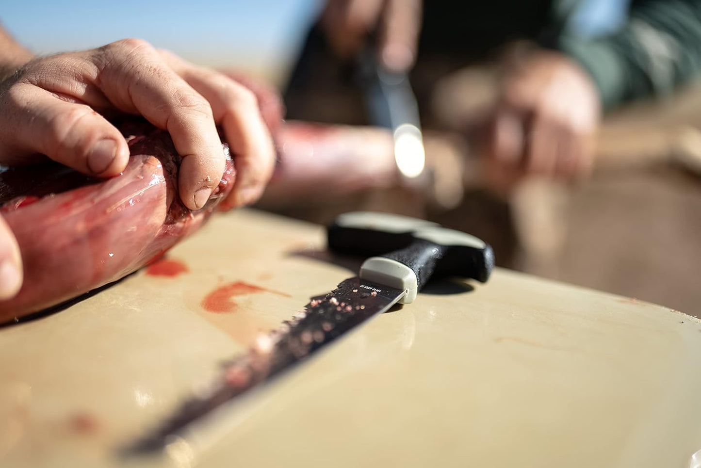 Trail Boss Fillet Knife 7.5in with Stainless Steel Fixed Blade, Full Tang Construction, Ergonomic Handle, TPE Non-Slip Grip, and Custom Molded Sheath for Fishing, Filleting, and Outdoors