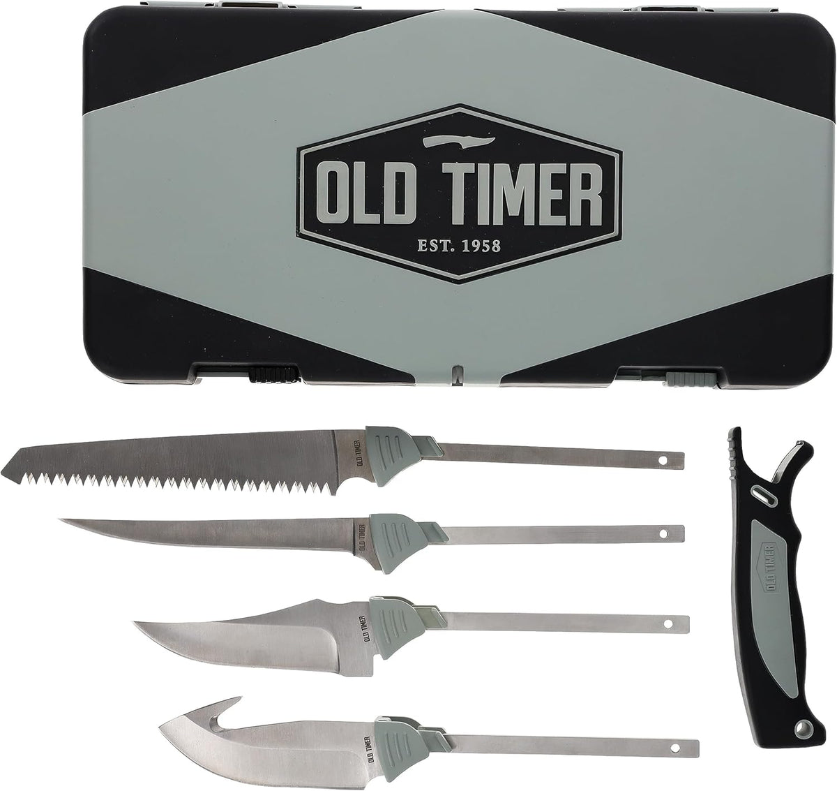 Trail Boss Fillet Knife 7.5in with Stainless Steel Fixed Blade, Full Tang Construction, Ergonomic Handle, TPE Non-Slip Grip, and Custom Molded Sheath for Fishing, Filleting, and Outdoors