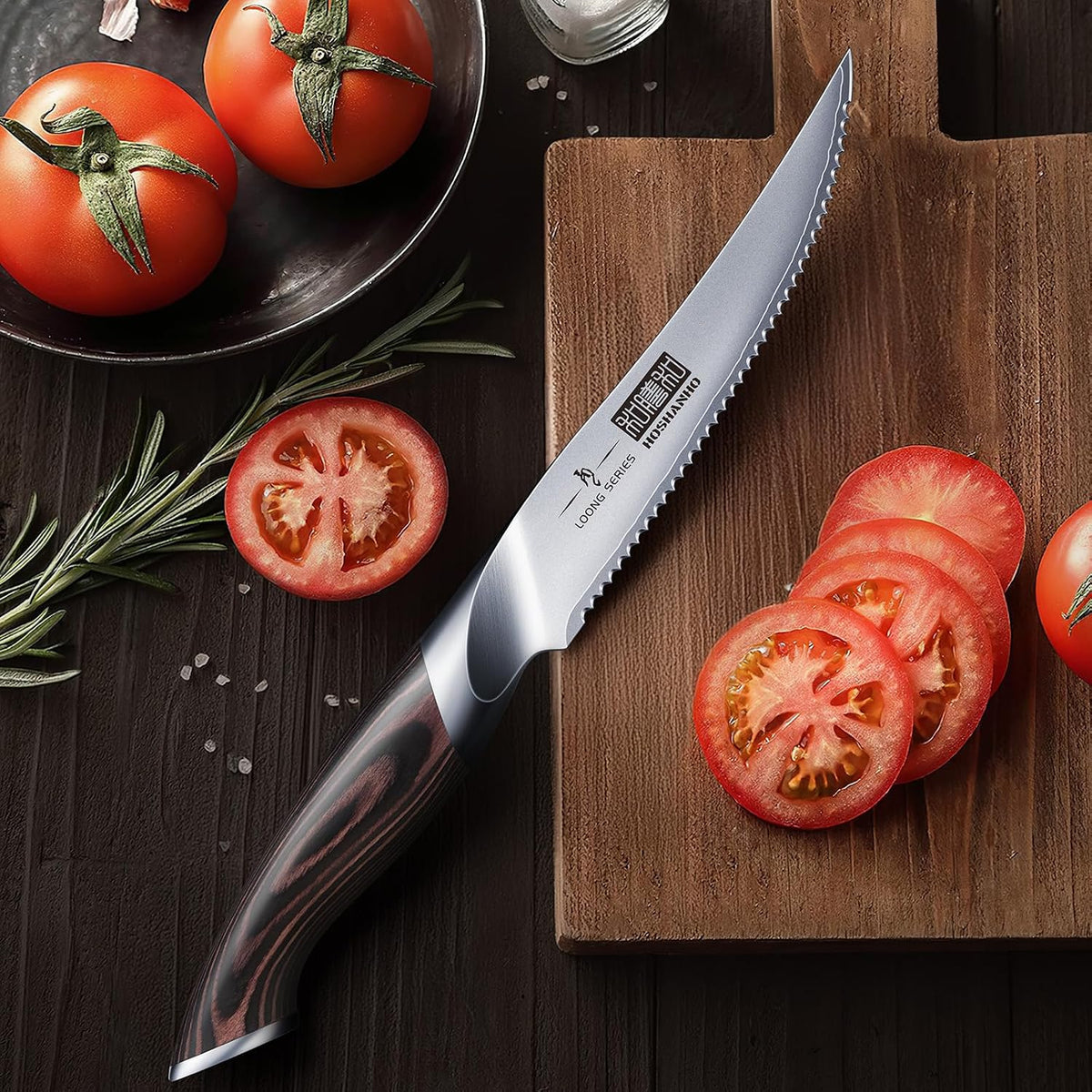 5 inch Tomato Knife, Ultra Sharp Japanese Tomato Slicer Knife