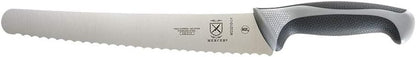 Millennia Colors Stainless Steel Bread Knife 10-Inch Wavy Edge Wide, Gray - Colors B