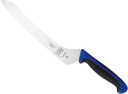Millennia Colors Stainless Steel Bread Knife 10-Inch Wavy Edge Wide, Gray - Colors B