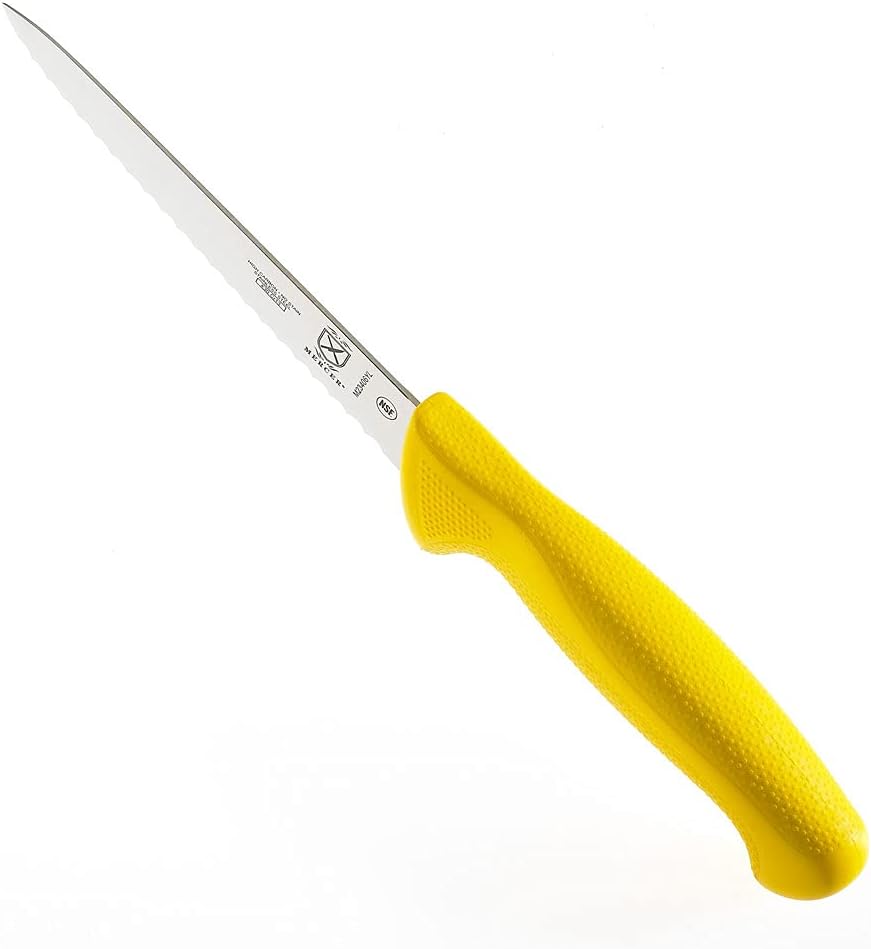 Millennia Colors Stainless Steel Bread Knife 10-Inch Wavy Edge Wide, Gray - Colors B