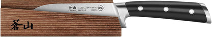 Cangshan TS Series 1020823 Swedish 14C28N Steel Forged 5-Inch Santoku Knife and Wood Sheath Set