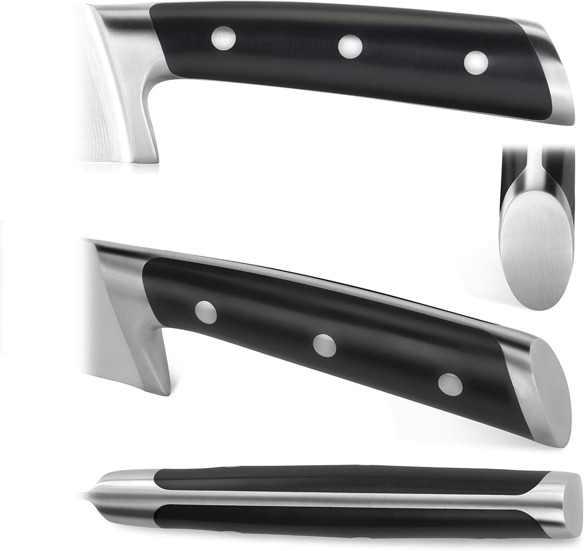 Cangshan TS Series 1020823 Swedish 14C28N Steel Forged 5-Inch Santoku Knife and Wood Sheath Set
