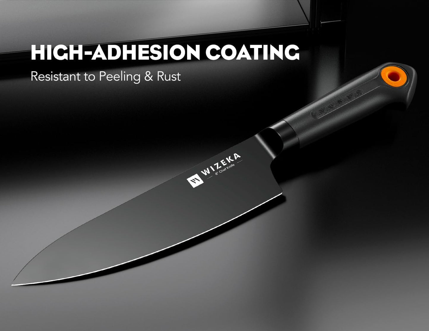 Chef Knife: 8 Inch: Extreme Sharp Kitchen Knife: Full Tang High Carbon Stainless Steel: Chef's knife with Ergonomic Handle with Unique Patterns,Art Life Series